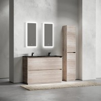 Тумба под сдвоенную раковину Sancos Libra Floor LB120F-2EG, 120 см, напольная, дуб галифакс натуральный