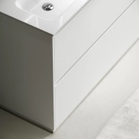 Тумба под сдвоенную раковину Sancos Libra Floor LB120F-2W, 120 см, напольная, цвет белый глянцевый
