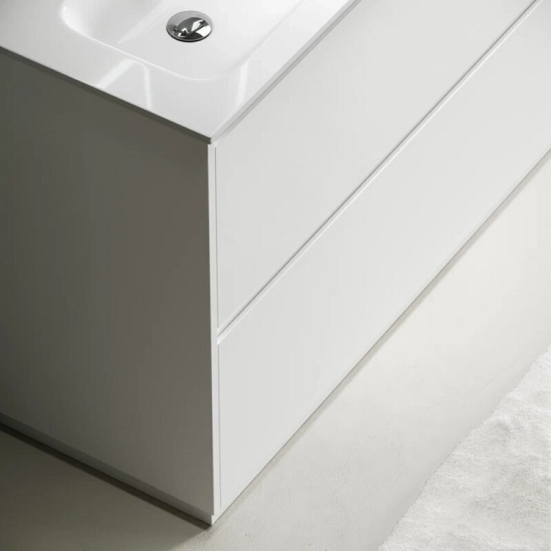 Тумба под сдвоенную раковину Sancos Libra Floor LB120F-2W, 120 см, напольная, цвет белый глянцевый