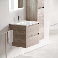 Тумба под раковину Sancos Libra LB60EG, 60 см, подвесная, цвет дуб галифакс натуральный