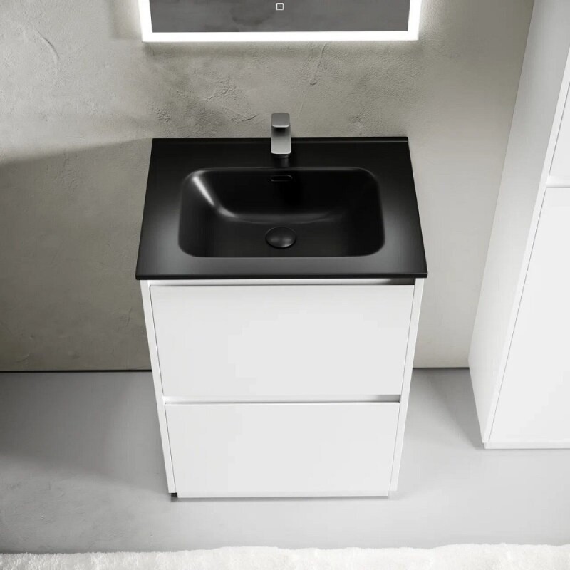 Тумба под раковину Sancos Libra Floor LB60FW, 60 см, напольная, цвет белый глянцевый