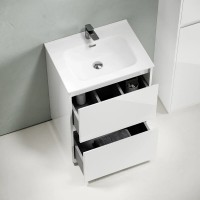 Тумба под раковину Sancos Libra Floor LB60FW, 60 см, напольная, цвет белый глянцевый