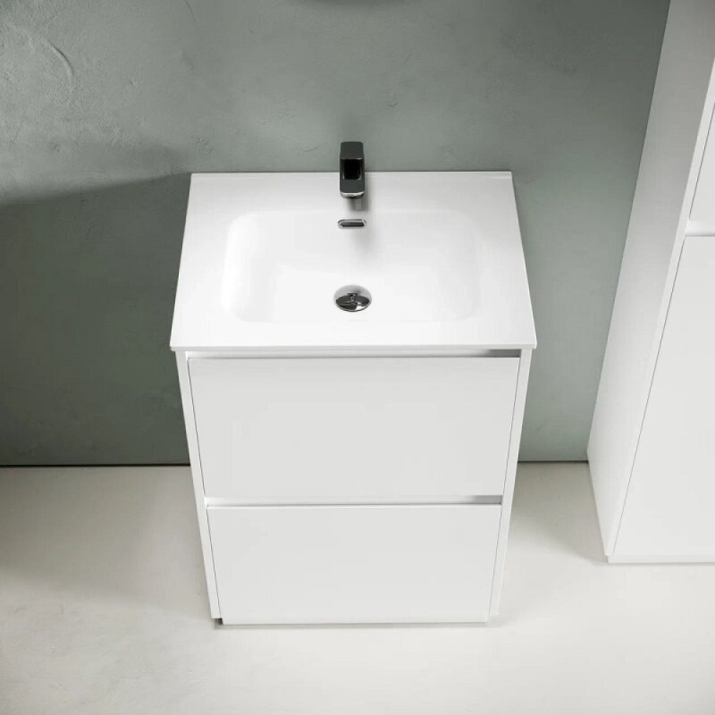 Тумба под раковину Sancos Libra Floor LB60FW, 60 см, напольная, цвет белый глянцевый