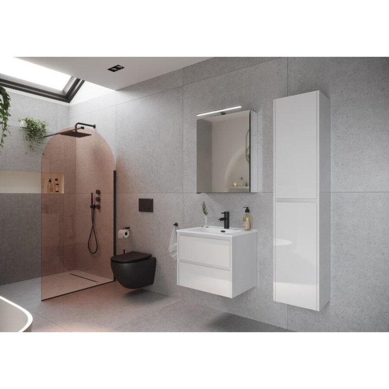 Тумба под раковину Sancos Libra LB60W 60, подвесная, белый глянец