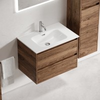 Тумба под раковину Sancos Libra LB70ECH, 70 см, подвесная, цвет дуб чарльстон
