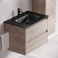 Тумба под раковину Sancos Libra LB70EG, 70 см, подвесная, цвет дуб галифакс натуральный