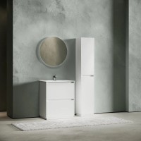 Тумба под раковину Sancos Libra Floor LB70FW, 70 см, напольная, цвет белый глянцевый