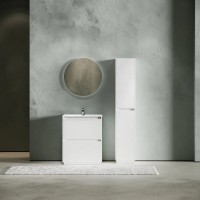 Тумба под раковину Sancos Libra Floor LB70FW, 70 см, напольная, цвет белый глянцевый