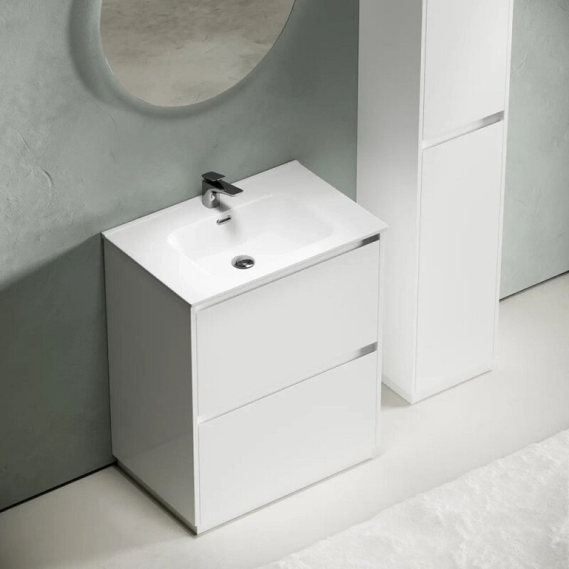 Тумба под раковину Sancos Libra Floor LB70FW, 70 см, напольная, цвет белый глянцевый