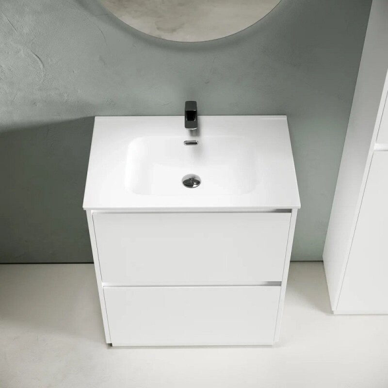 Тумба под раковину Sancos Libra Floor LB70FW, 70 см, напольная, цвет белый глянцевый