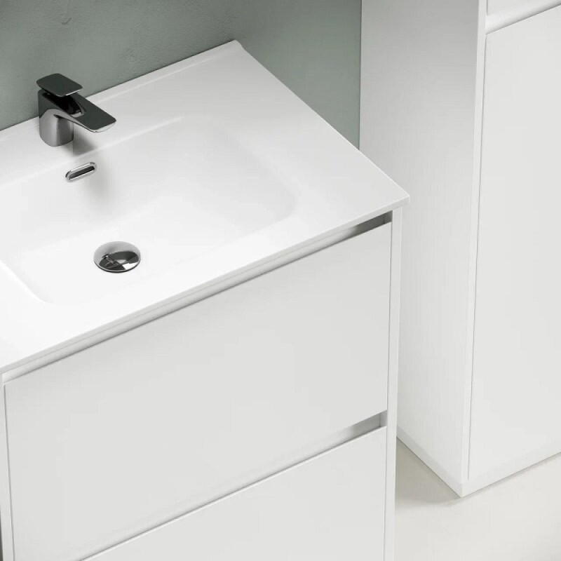 Тумба под раковину Sancos Libra Floor LB70FW, 70 см, напольная, цвет белый глянцевый