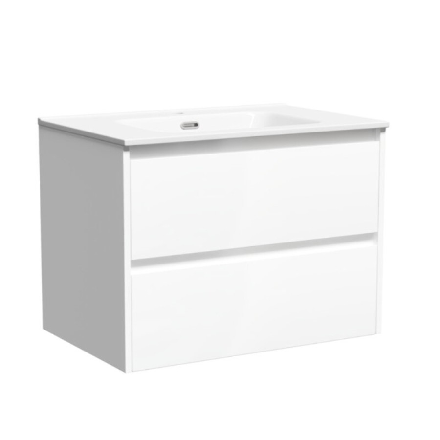 Тумба под раковину Sancos Libra LB70W, 70 см, подвесная, цвет белый