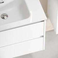 Тумба под раковину Sancos Libra LB70W, 70 см, подвесная, цвет белый