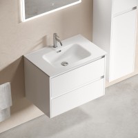 Тумба под раковину Sancos Libra LB70W, 70 см, подвесная, цвет белый