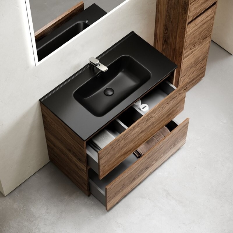 Тумба под раковину Sancos Libra Floor LB80FECH, 80 см, напольная, дуб чарльстон