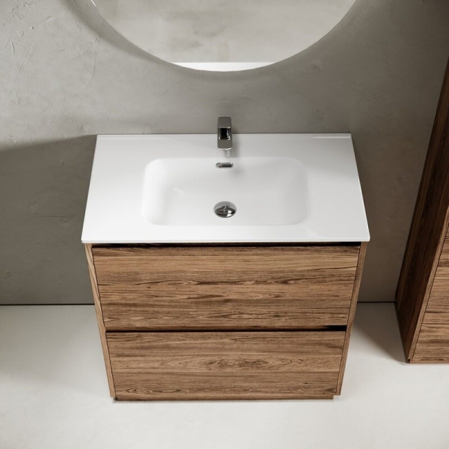 Тумба под раковину Sancos Libra Floor LB80FECH, 80 см, напольная, дуб чарльстон