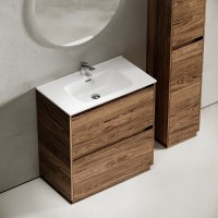 Тумба под раковину Sancos Libra Floor LB80FECH, 80 см, напольная, дуб чарльстон