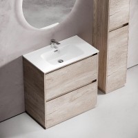 Тумба под раковину Sancos Libra Floor LB80FEG, 80 см, напольная, дуб галифакс натуральный