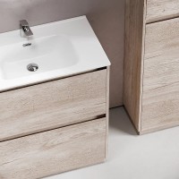 Тумба под раковину Sancos Libra Floor LB80FEG, 80 см, напольная, дуб галифакс натуральный