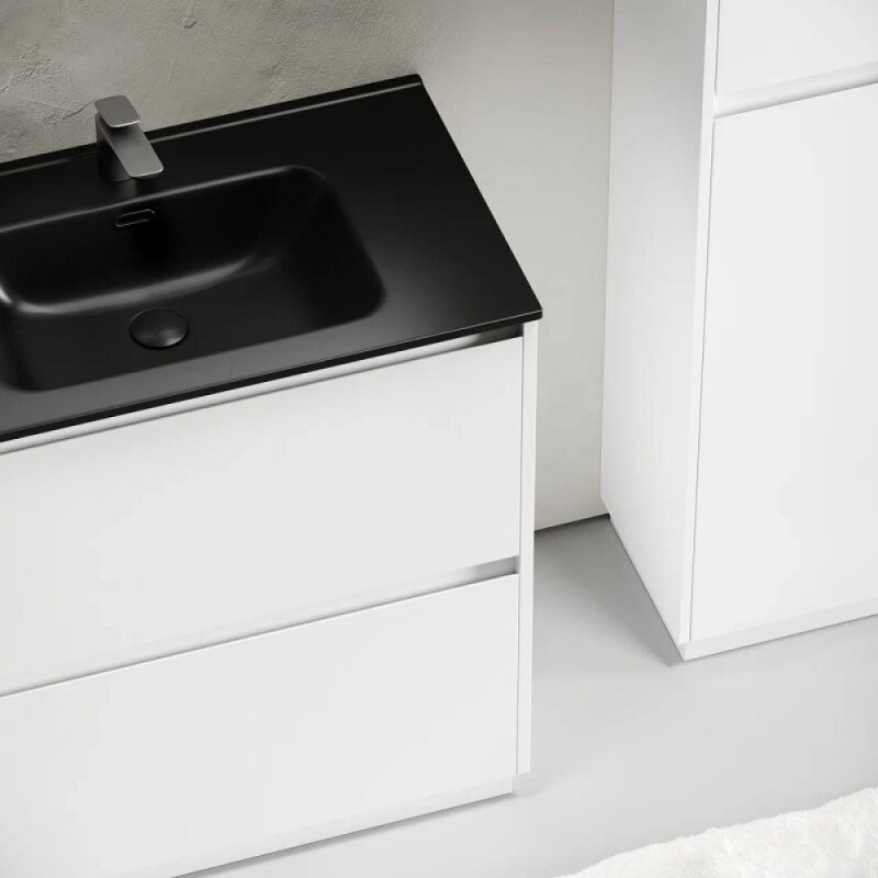 Тумба под раковину Sancos Libra Floor LB80FW, 80 см, напольная, цвет белый глянцевый