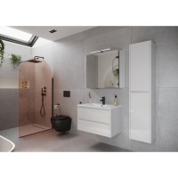 Тумба под раковину Sancos Libra LB80W 80, подвесная, белый глянец