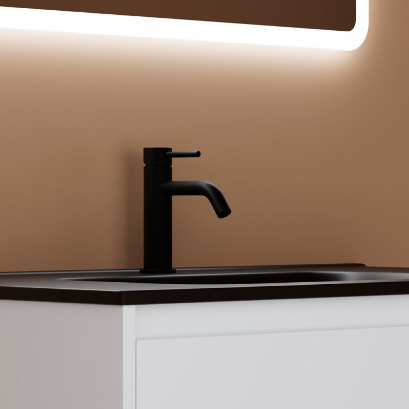 Тумба под раковину Sancos Libra LB80W 80, подвесная, белый глянец