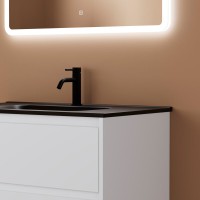 Тумба под раковину Sancos Libra LB80W 80, подвесная, белый глянец