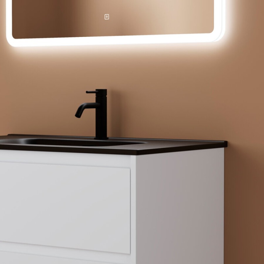 Тумба под раковину Sancos Libra LB80W 80, подвесная, белый глянец