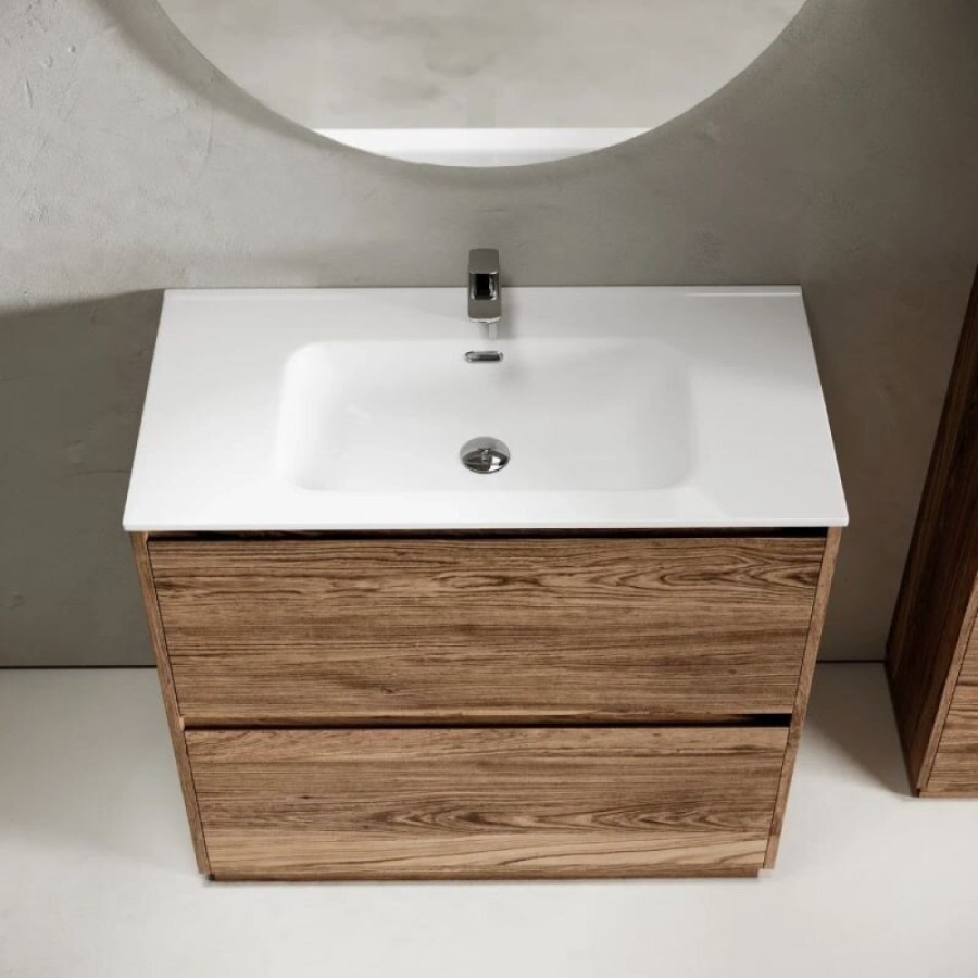 Тумба под раковину Sancos Libra Floor LB90FECH, 90 см, напольная, дуб чарльстон