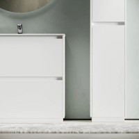 Тумба под раковину Sancos Libra Floor LB90FW, 90 см, напольная, цвет белый глянцевый