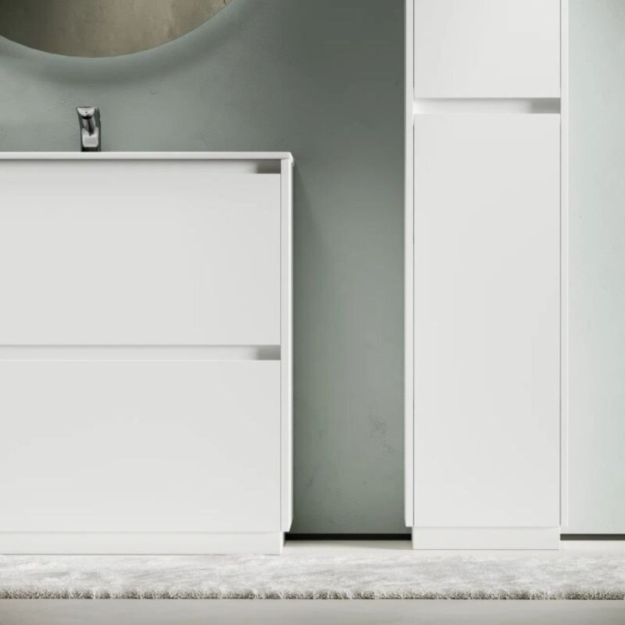 Тумба под раковину Sancos Libra Floor LB90FW, 90 см, напольная, цвет белый глянцевый