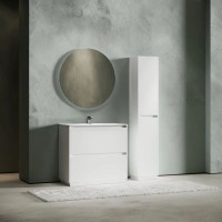 Тумба под раковину Sancos Libra Floor LB90FW, 90 см, напольная, цвет белый глянцевый