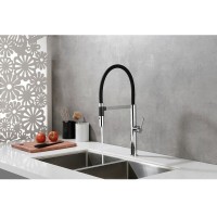 Смеситель Paulmark Leader Le214101-CR для кухонной мойки, с гибким изливом, цвет хром