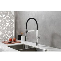 Смеситель Paulmark Leader Le214101-CR для кухонной мойки, с гибким изливом, цвет хром