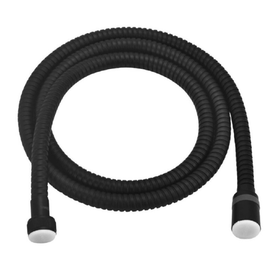 Душевой шланг Lemark LE8024S-Black 200 см, с функцией вращения лейки, сталь, черный