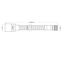 Шланг гибкий Lemark LE8036S для кухонного смесителя, 150 см
