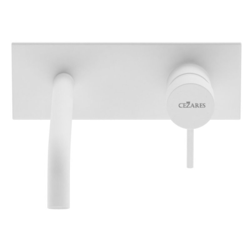 Смеситель для раковины Cezares LEAF-BLI1-20-L-BIO, белый матовый