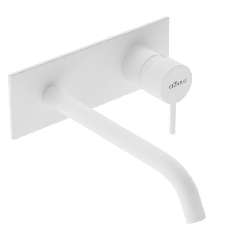 Смеситель для раковины Cezares LEAF-BLI1-20-L-BIO, белый матовый