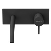 Смеситель для раковины Cezares LEAF-BLI1-L-NOP, черный матовый