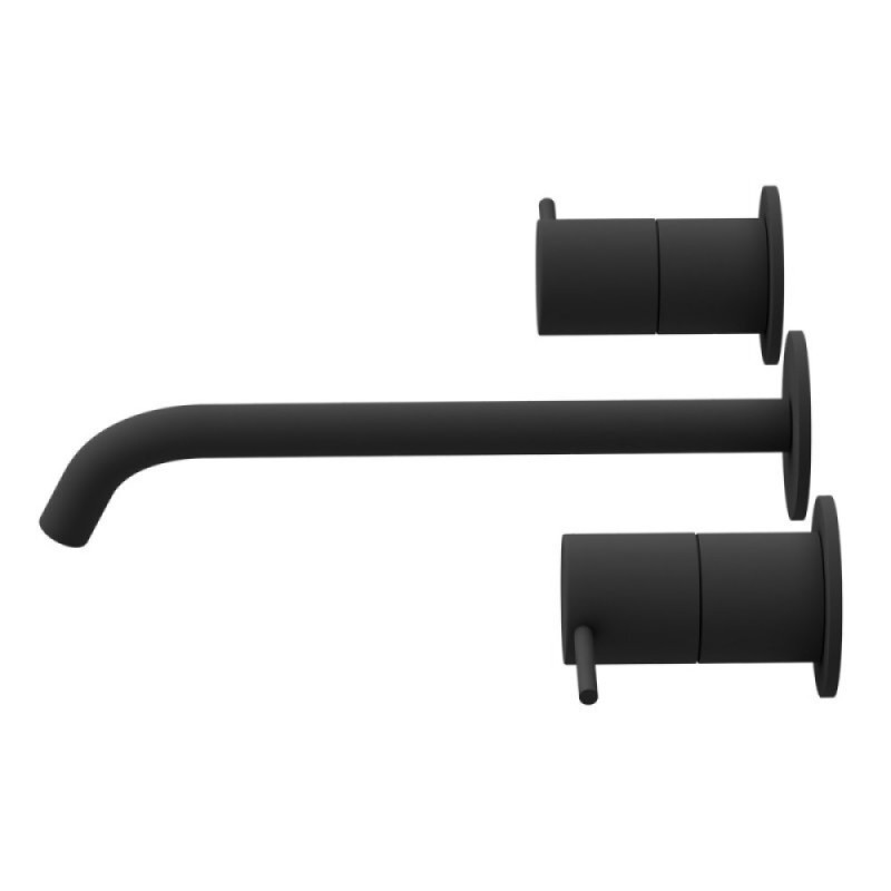Смеситель для раковины Cezares LEAF-BLI3L-20-L-NOP, черный матовый