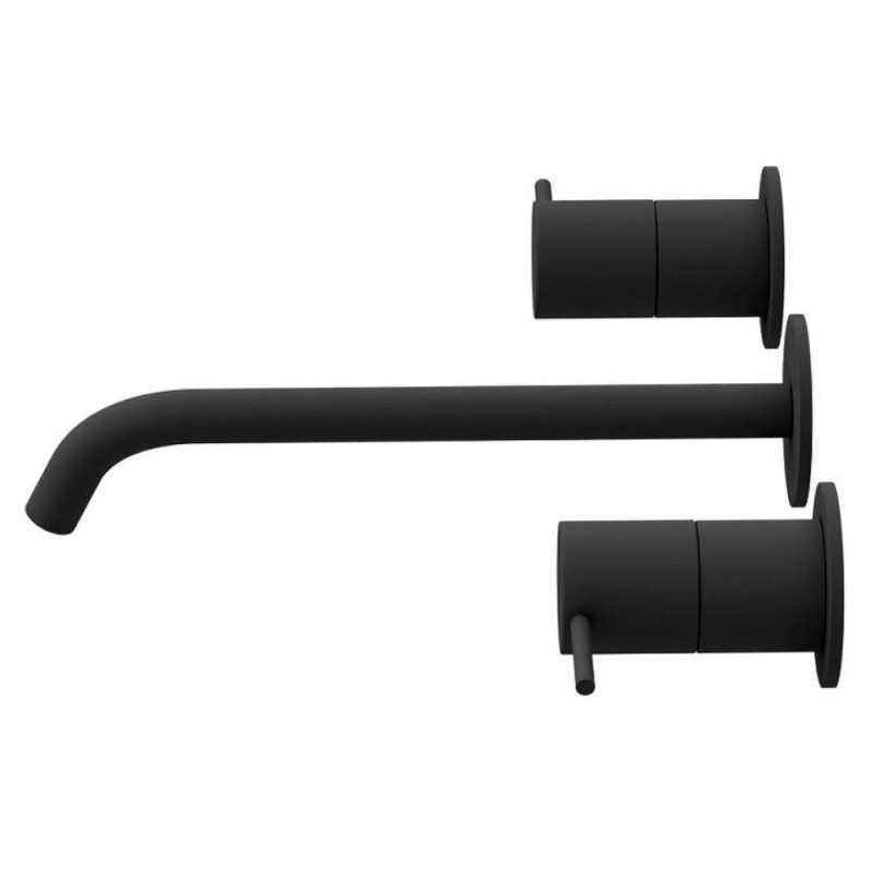 Смеситель для раковины Cezares Leaf-BLI3L-L-SR, чёрный матовый