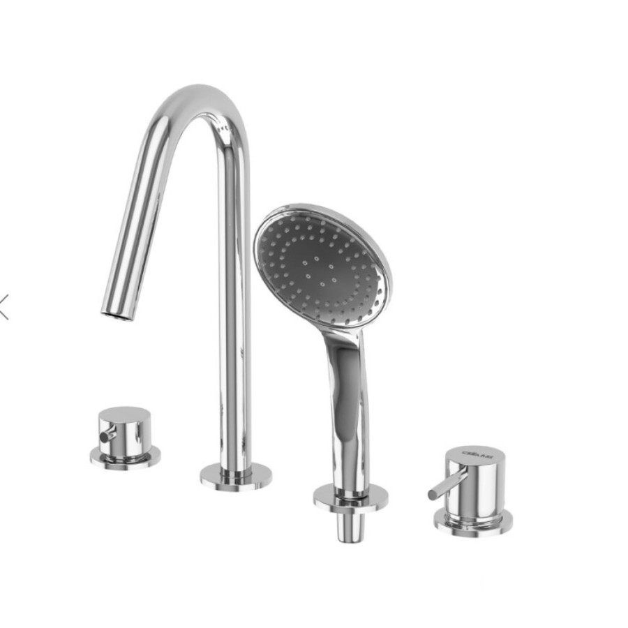 Смеситель для ванны Cezares Leaf-BVDM4-L-01, хром
