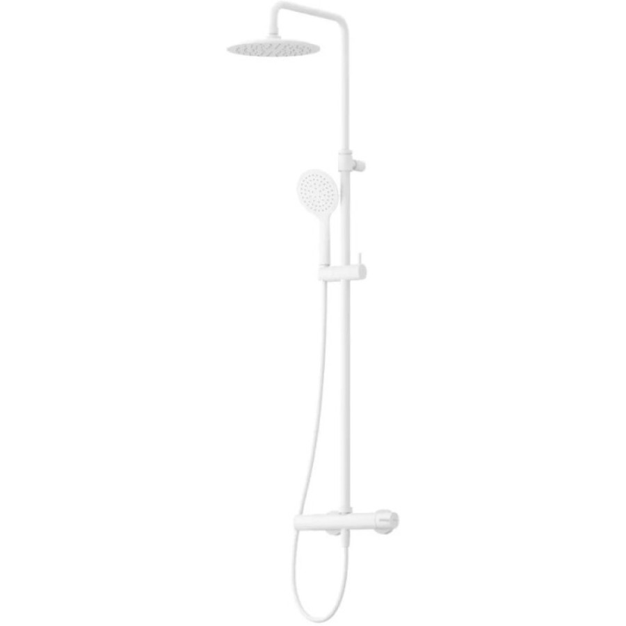 Душевая система Cezares LEAF-CDA-25-L-BIO, цвет белый матовый