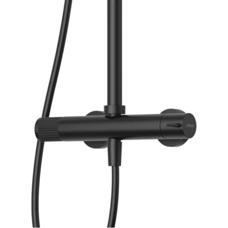 Душевая система Cezares LEAF-CDA-30-L-NOP, цвет черный матовый