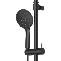 Душевая система Cezares LEAF-CDA-30-L-NOP, цвет черный матовый