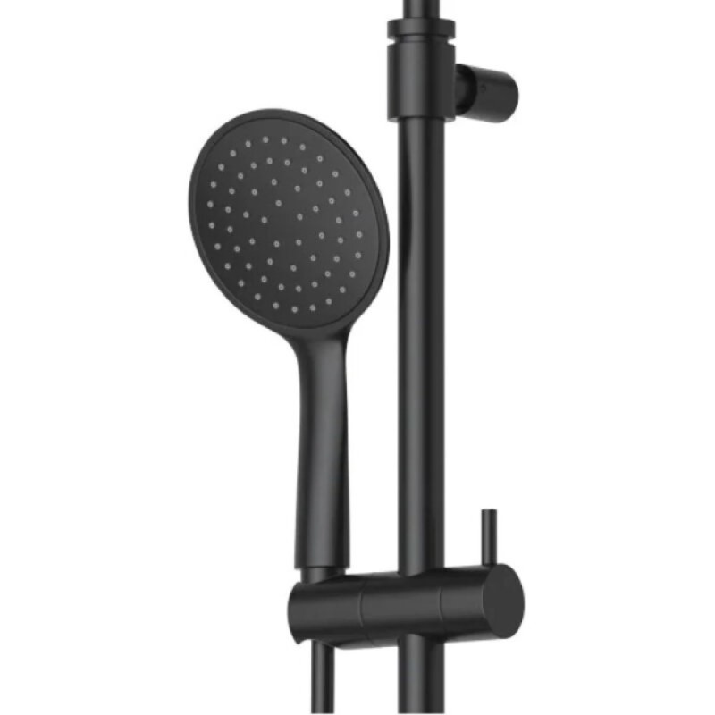 Душевая система Cezares LEAF-CDA-30-L-NOP, цвет черный матовый