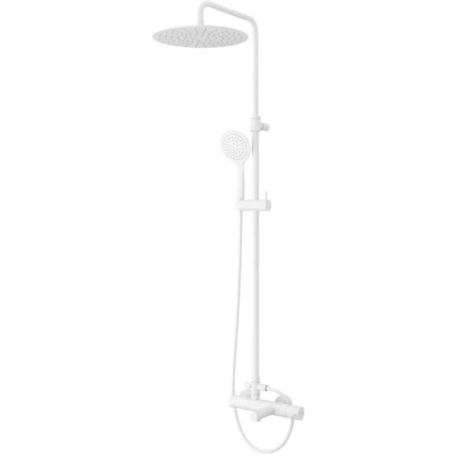 Душевая система Cezares LEAF-CVDA-30-L-BIO, цвет белый матовый