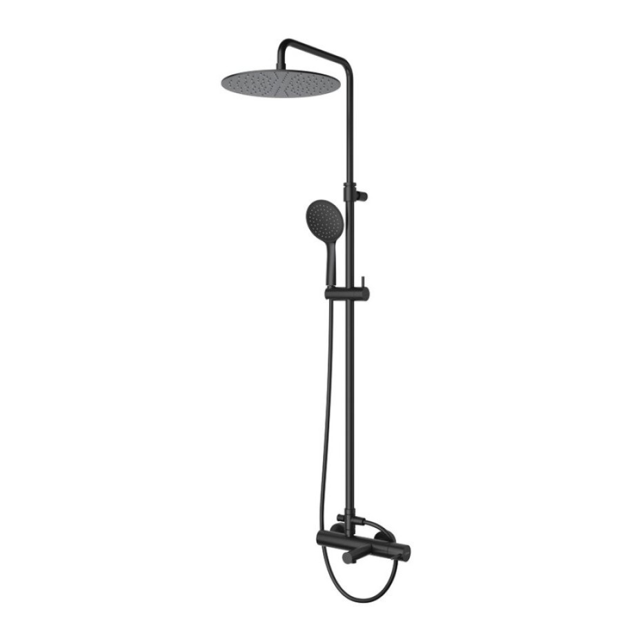 Душевая система Cezares Leaf-CVDA-30-NOP, черный матовый