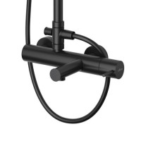 Душевая система Cezares Leaf-CVDA-30-NOP, черный матовый