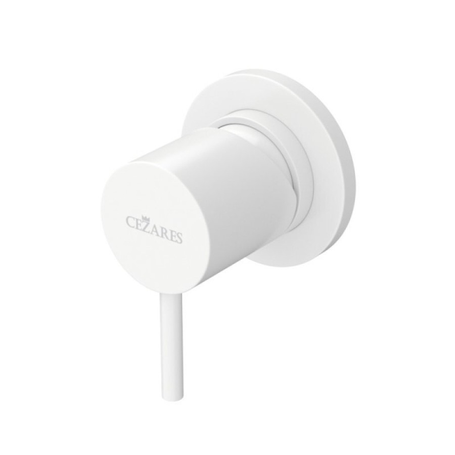 Смеситель для душа Cezares LEAF-DIM-L-BIO, белый матовый
